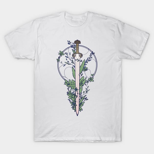 Sword of the Shieldmaiden T-Shirt by njonestees